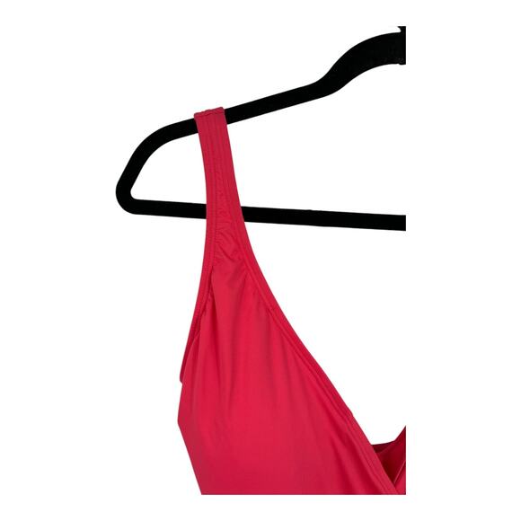 Tommy Bahama swimsuit tie front one piece bathing suit coral size 10 - Picture 3 of 7